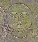 Carved from old gravestone at Trinity Church, NY