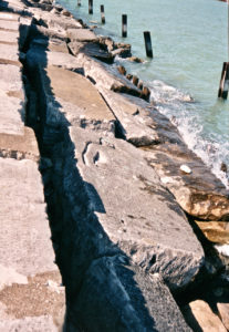 Chicago lakeshore stone carvings
