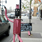 6 Stars Auto Body sidewalk muffler person