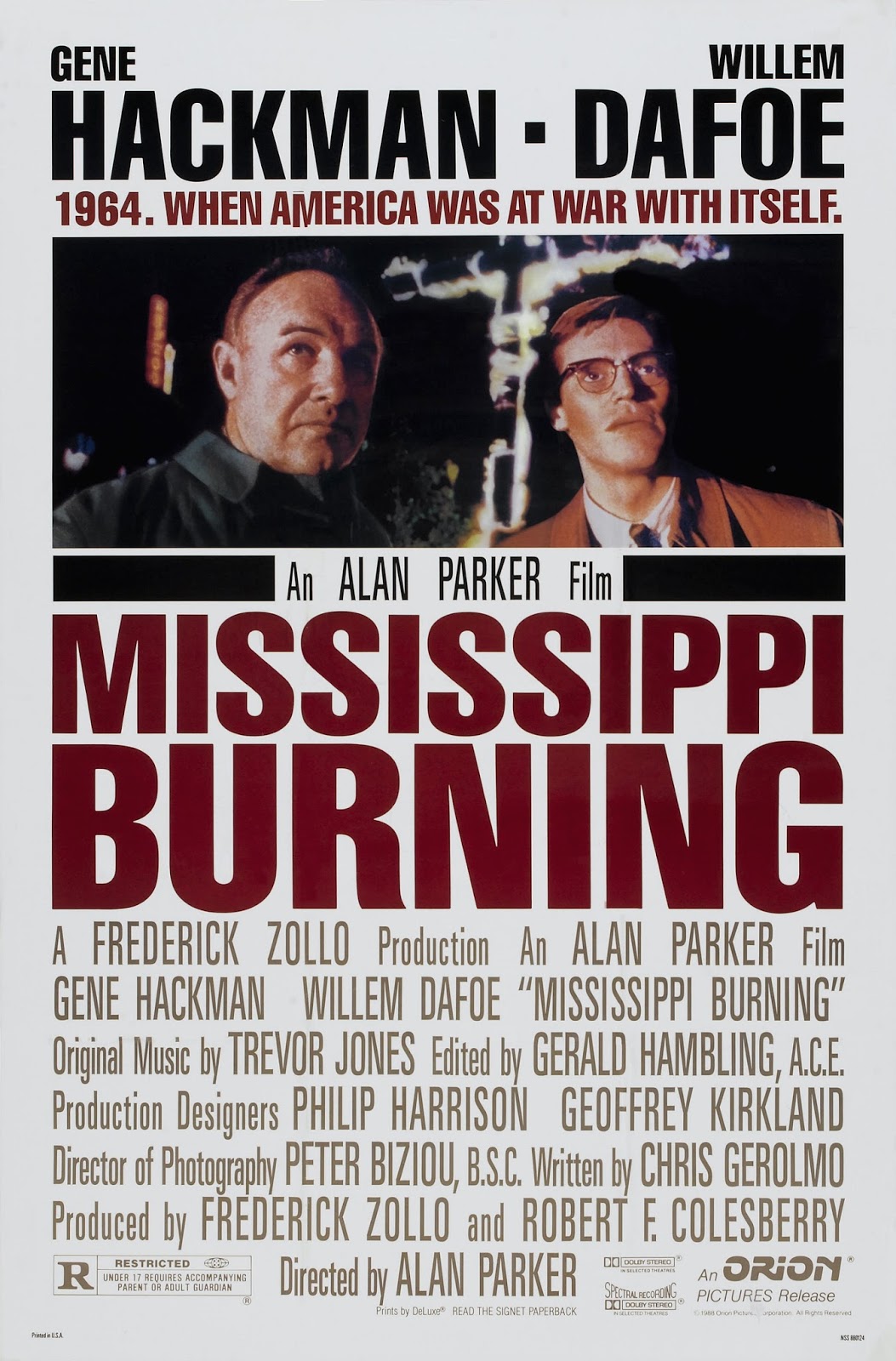 Mississippi Burning movie poster