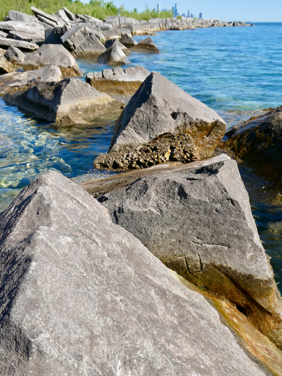 Morgan Shoal lakefront, Hyde Park, Chicago